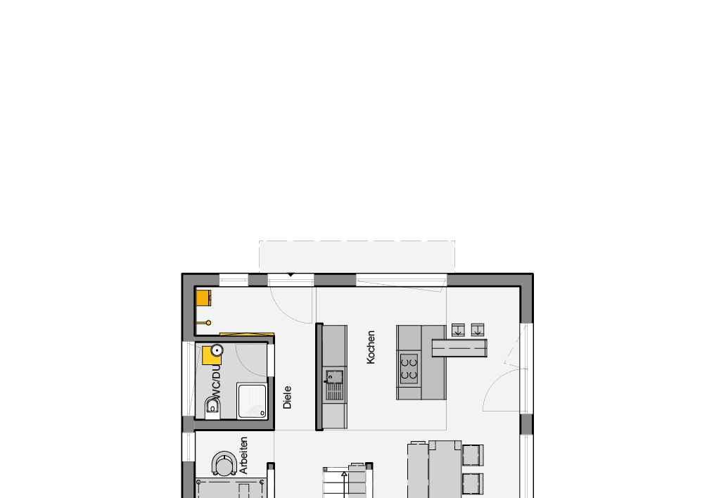 Grundriss mit VORDACH