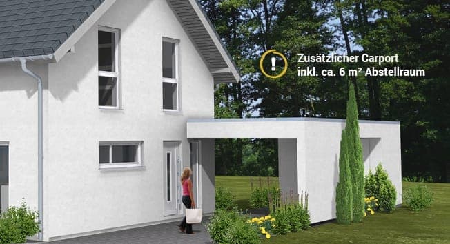 CARPORT MIT ABSTELLRAUM